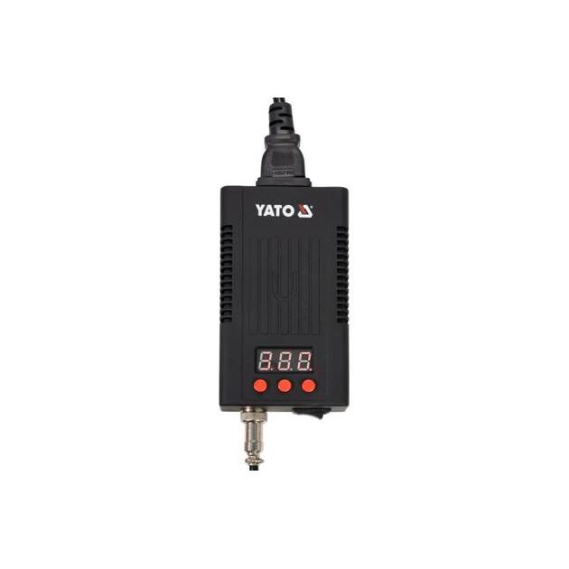 Паяльная станция YATO 110-230V, 75Вт, t° 90-480°C, жало T12, LCD, фото , изображение 8 | SNABZHENIE.com.ua