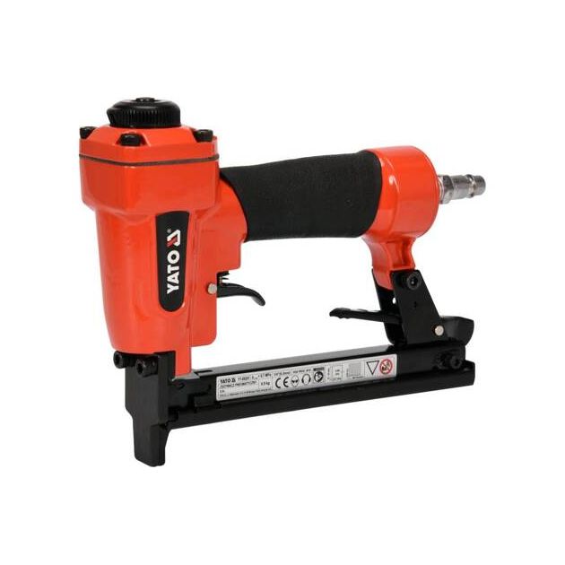 Степлер пневматичний YATO 7 Bar, для скоб h = 6-16 мм, w = 12,7 мм (YT-09201), фото , зображення 4 | SNABZHENIE.com.ua Степлер пневматичний YATO 7 Bar, для скоб h = 6-16 мм, w = 12,7 мм (YT-09201), фото , зображення 4 | SNABZHENIE.com.ua