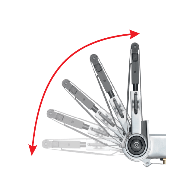 Пневматическая ленточная шлифмашина 20x520 мм, 6,3 Bar YATO (YT-09742), фото , изображение 4 | SNABZHENIE.com.ua Пневматическая ленточная шлифмашина 20x520 мм, 6,3 Bar YATO (YT-09742), фото , изображение 4 | SNABZHENIE.com.ua