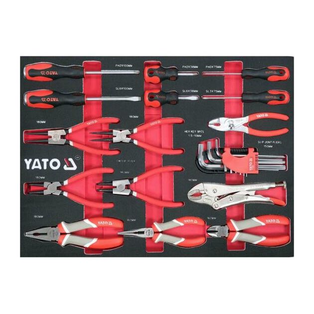 Шафа з інструментами YATO, на колесах, 7 шухляд, 157 елементів, фото , изображение 35 | SNABZHENIE.com.ua Шафа з інструментами YATO, на колесах, 7 шухляд, 157 елементів, фото , изображение 35 | SNABZHENIE.com.ua