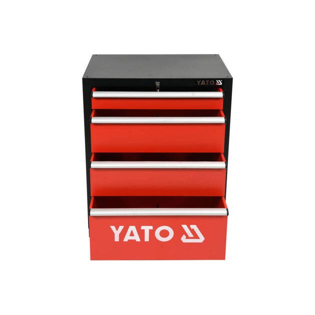 Шкаф для мастерской YATO, 4 ящика, 660x457x863 мм (YT-08933), фото , изображение 16 | SNABZHENIE.com.ua