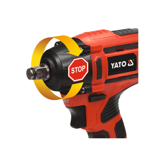 Гайковерт ударний акумуляторний безщітковий YATO квадрат- 1/2, Li-Ion 18 В, 3 Ач, 250 Нм + кейс (YT-82802), фото , зображення 21 | SNABZHENIE.com.ua Гайковерт ударний акумуляторний безщітковий YATO квадрат- 1/2, Li-Ion 18 В, 3 Ач, 250 Нм + кейс (YT-82802), фото , зображення 21 | SNABZHENIE.com.ua