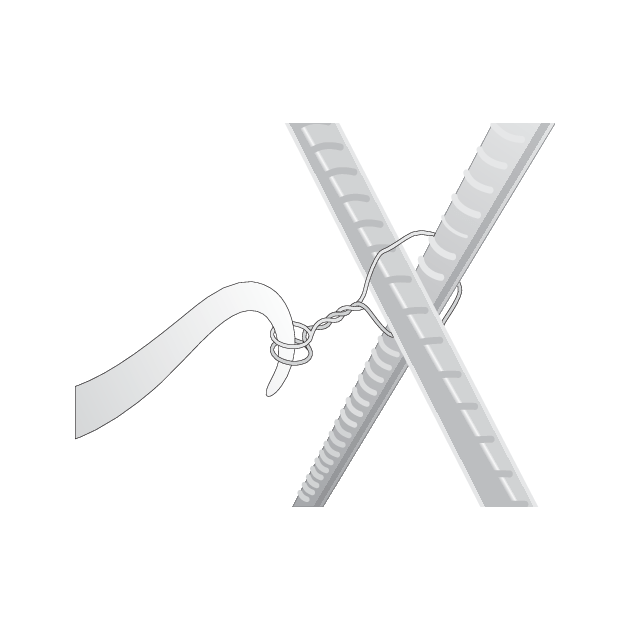 Крючок для вязания проволоки 210 мм, пластиковая ручка YATO, фото , изображение 6 | SNABZHENIE.com.ua