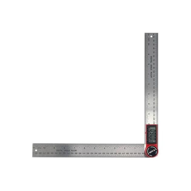 Кутомір електронний YATO, l= 300 мм, діапазон 0-360°, живлення від батарейки 3V CR2032., фото , зображення 6 | SNABZHENIE.com.ua