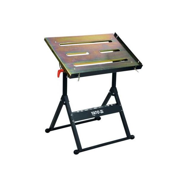Стіл розкладний для зварювальних робіт YATO, 66x 59x 83 см, макс. навантаження - 150 кг, фото , зображення 2 | SNABZHENIE.com.ua