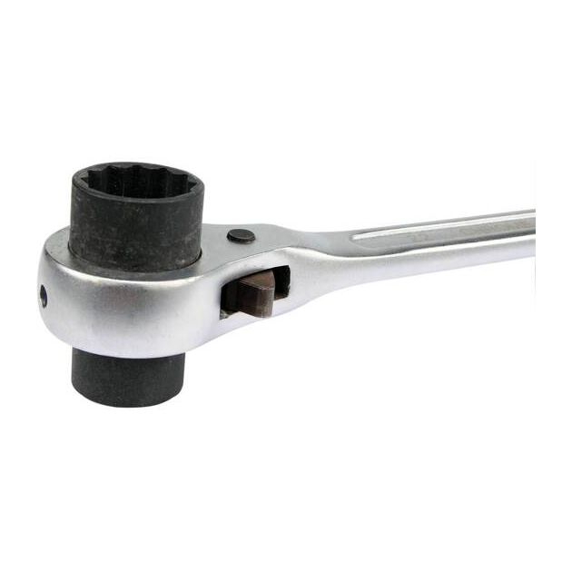 Ключ торцевий YATO з тріщаткою: M= 19x22 мм, L= 315 мм, фото , зображення 4 | SNABZHENIE.com.ua