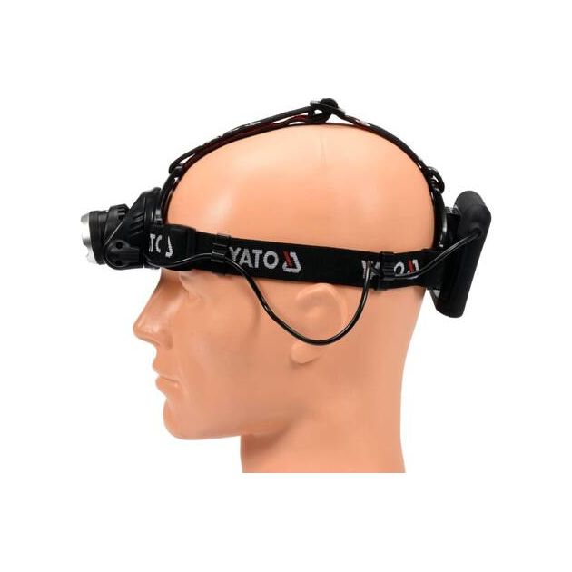 Налобный светодиодный фонарь, 3 режима, 4 х AA батареи YATO, фото , изображение 3 | SNABZHENIE.com.ua