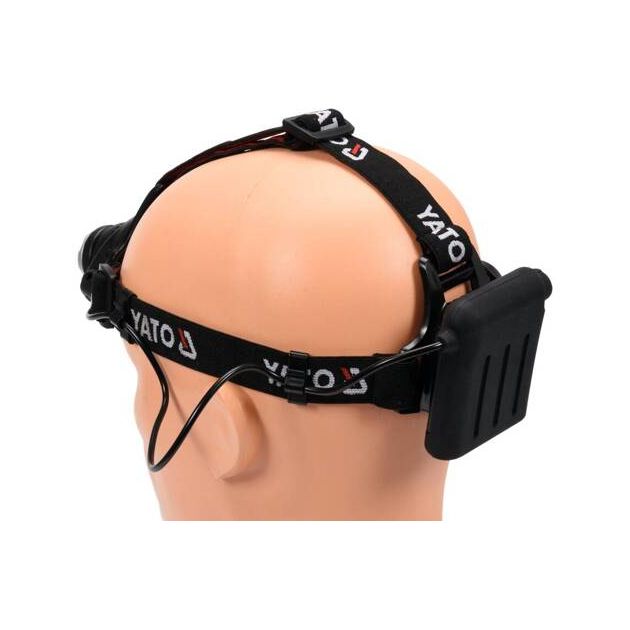 Налобный светодиодный фонарь, 3 режима, 4 х AA батареи YATO, фото , изображение 9 | SNABZHENIE.com.ua