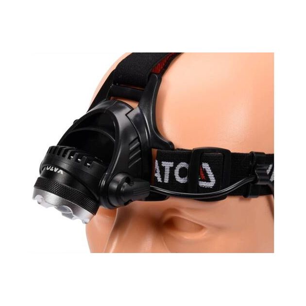 Налобный светодиодный фонарь, 3 режима, 4 х AA батареи YATO, фото , изображение 12 | SNABZHENIE.com.ua