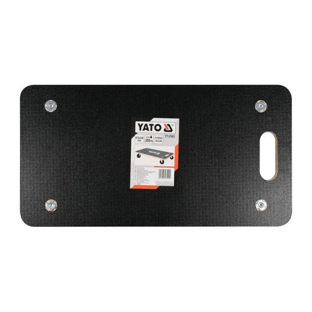 Платформенный візок YATO 575x300x18 мм, 4 колеса, нагрузка 200 кг, фото , изображение 4 | SNABZHENIE.com.ua