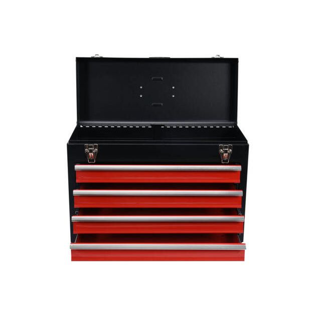 Металлический ящик для инструмента YATO с 4 ящиками, 218x360x520 мм, фото , изображение 9 | SNABZHENIE.com.ua