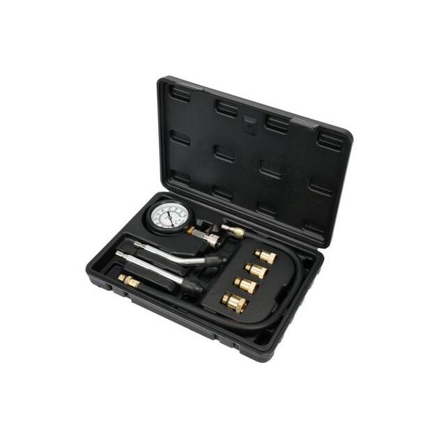Компрессометр YATO 0-2 МПа для бензиновых двигателей, 8 шт + кейс, фото , изображение 2 | SNABZHENIE.com.ua