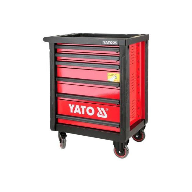 Шкаф-тележка для інструментів YATO з 6 ящиками, 958 x 766 x 465 мм (YT-0902), фото , зображення 8 | SNABZHENIE.com.ua Шкаф-тележка для інструментів YATO з 6 ящиками, 958 x 766 x 465 мм (YT-0902), фото , зображення 8 | SNABZHENIE.com.ua