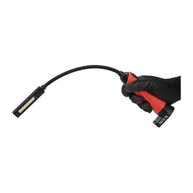 Лампа светодиодная YATO 3.7 В, аккумулятор Li-Ion, 2 режима, USB зарядка, фото , изображение 6 | SNABZHENIE.com.ua