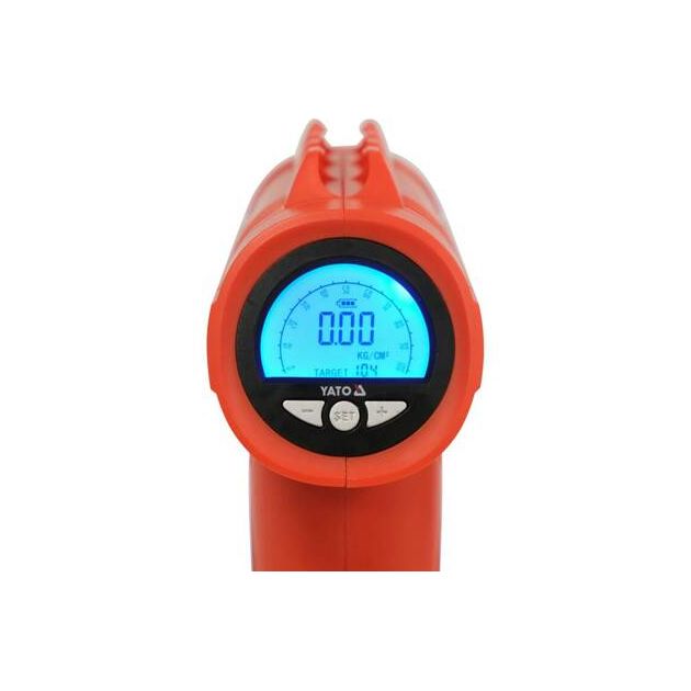 Компресор акумуляторний YATO 120Вт, Li-Ion, 2 Агод, 1 MPa, 25 л/хв, кабель 25 см, зарядний пристрій, фото , зображення 12 | SNABZHENIE.com.ua