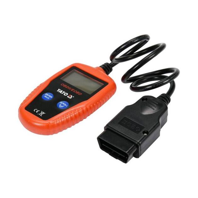 Тестер OBD2 для автомобилей YATO с LCD-дисплеем (YT-72977), фото , изображение 6 | SNABZHENIE.com.ua