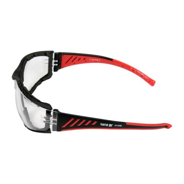 Защитные очки YATO открытые, прозрачные с оправой, фото , изображение 3 | SNABZHENIE.com.ua