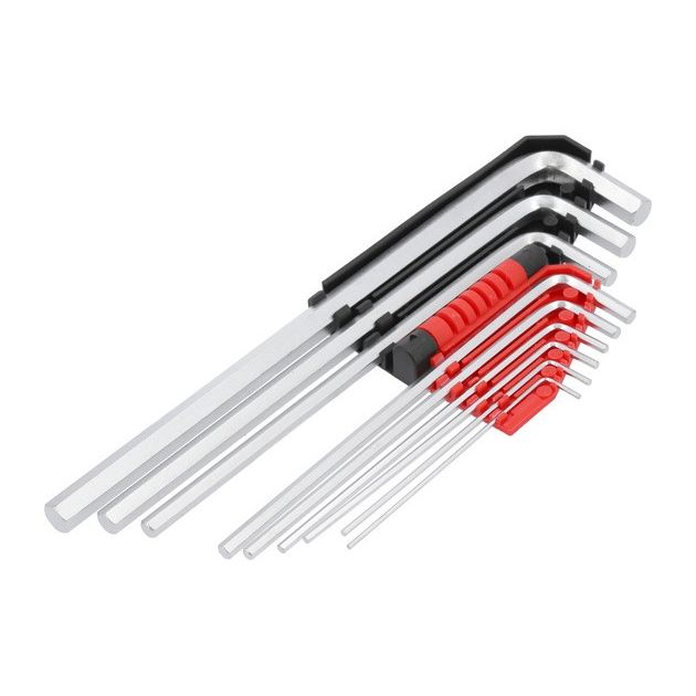 Ключі 6-гранні Г-подібні YATO: Cr-V, М 1,5-10 мм, подовжені, 9 шт. [6/36], фото , зображення 4 | SNABZHENIE.com.ua