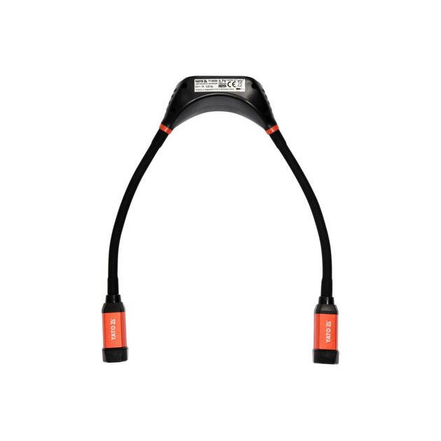 Ліхтарі 2 COB-діодні нашийні YATO з живленням від Li-Ion акумулятора 3,7 В 2000 мАгод, 2 по 150 Lm, фото , зображення 6 | SNABZHENIE.com.ua