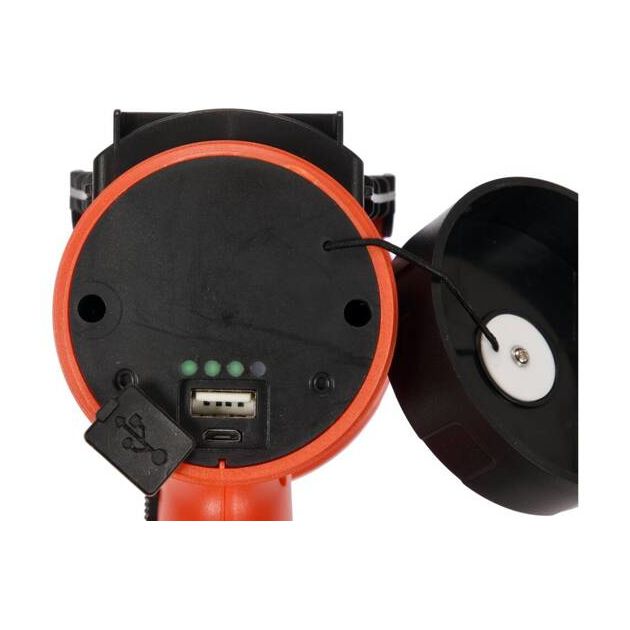 Ліхтар світлодіодний з ручкою акумуляторний YATO Li-Ion 3.7 В, 4400 мАг, 15 Вт, 600/1200 Лм, зарядний USB, фото , зображення 9 | SNABZHENIE.com.ua