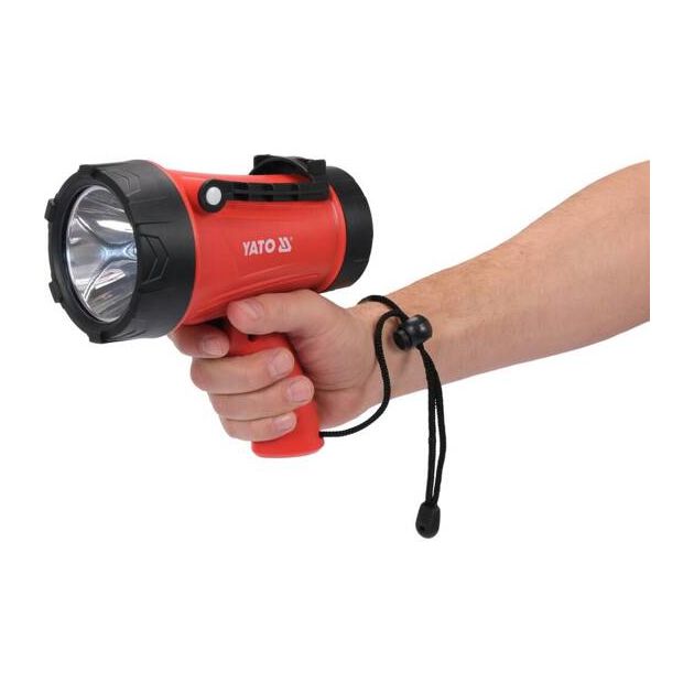 Ліхтар світлодіодний з ручкою акумуляторний YATO Li-Ion 3.7 В, 4400 мАг, 15 Вт, 600/1200 Лм, зарядний USB, фото , зображення 12 | SNABZHENIE.com.ua