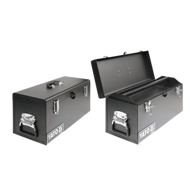 Металлический ящик для инструмента YATO 510x220x240 мм (YT-0886), фото , изображение 6 | SNABZHENIE.com.ua