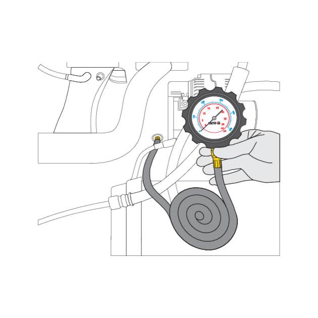 Датчик давления масла 0-500 PSI, 0-35 Bar YATO (YT-73030), фото , изображение 6 | SNABZHENIE.com.ua