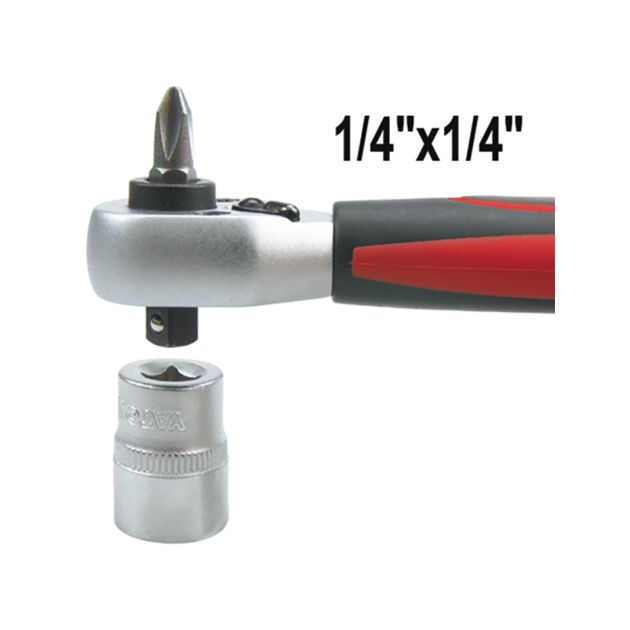 Трещотка 1/4", 136 мм, 72 зубца YATO (YT-0331), фото , изображение 3 | SNABZHENIE.com.ua Трещотка 1/4", 136 мм, 72 зубца YATO (YT-0331), фото , изображение 3 | SNABZHENIE.com.ua