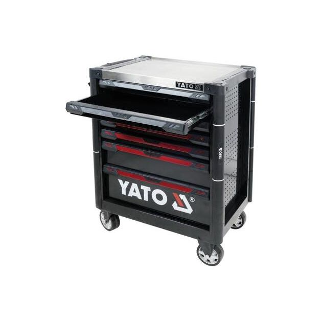 Шафа-візок для інструментів YATO, 7 шуфлядів, 977x725x480 мм, фото , изображение 8 | SNABZHENIE.com.ua
