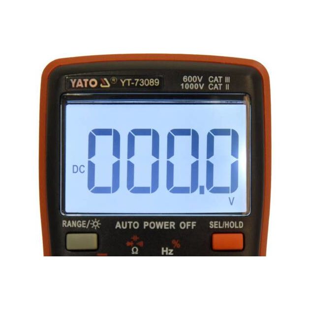 Мультиметр TRUE RMS електричних параметрів YATO з LCD-цифровим діапазоном 9999, фото , зображення 9 | SNABZHENIE.com.ua Мультиметр TRUE RMS електричних параметрів YATO з LCD-цифровим діапазоном 9999, фото , зображення 9 | SNABZHENIE.com.ua