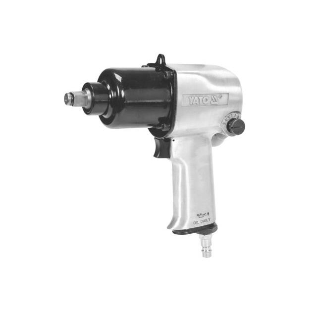 Гайковерт пневматический YATO 1/2", 850 Nm, 6-8 Bar, 119 л/мин (YT-09525), фото , изображение 3 | SNABZHENIE.com.ua Гайковерт пневматический YATO 1/2", 850 Nm, 6-8 Bar, 119 л/мин (YT-09525), фото , изображение 3 | SNABZHENIE.com.ua