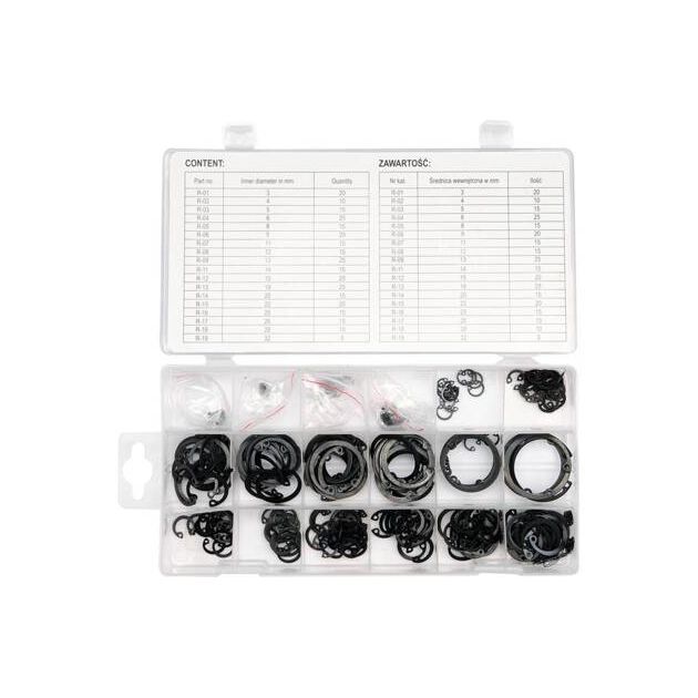 Стопорні кільця внутрішні YATO набір, 300 шт (YT-06881), фото , зображення 3 | SNABZHENIE.com.ua Стопорні кільця внутрішні YATO набір, 300 шт (YT-06881), фото , зображення 3 | SNABZHENIE.com.ua