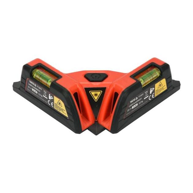 Лазерний рівень для укладки плитки YATO діапазон 10м, ± 1 мм, кут 90°, 2 лазера, 2 капсули, 2 x AA (YT-30410), фото , зображення 3 | SNABZHENIE.com.ua Лазерний рівень для укладки плитки YATO діапазон 10м, ± 1 мм, кут 90°, 2 лазера, 2 капсули, 2 x AA (YT-30410), фото , зображення 3 | SNABZHENIE.com.ua