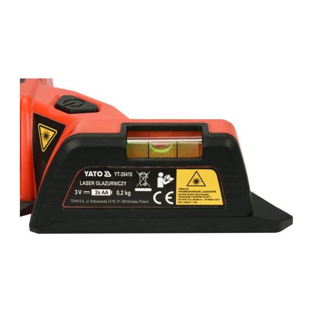 Лазерний рівень для укладки плитки YATO діапазон 10м, ± 1 мм, кут 90°, 2 лазера, 2 капсули, 2 x AA (YT-30410), фото , зображення 6 | SNABZHENIE.com.ua Лазерний рівень для укладки плитки YATO діапазон 10м, ± 1 мм, кут 90°, 2 лазера, 2 капсули, 2 x AA (YT-30410), фото , зображення 6 | SNABZHENIE.com.ua