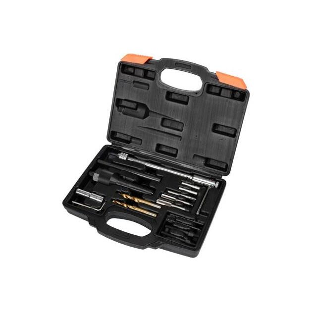 Комплект инструментов YATO 3/8 для удаления свечей накаливания, 16 шт, фото , изображение 3 | SNABZHENIE.com.ua