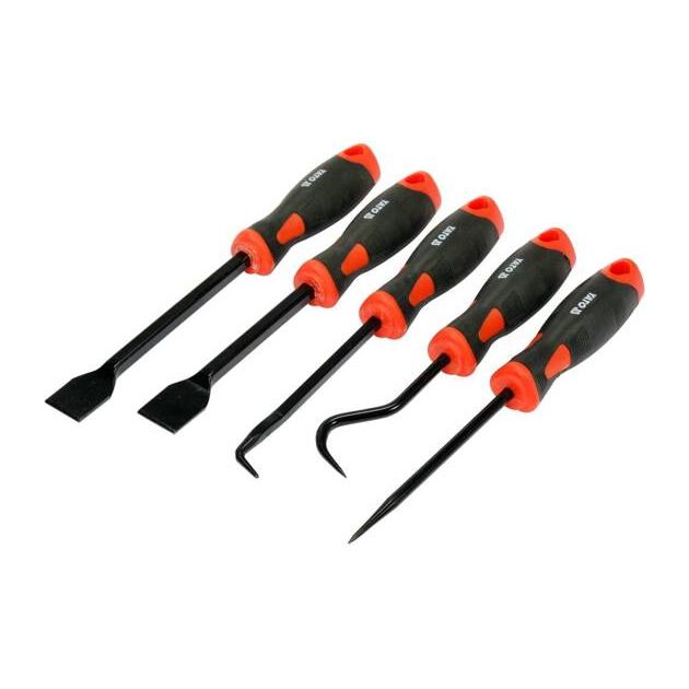 Набор гачков и скребков с ручкой YATO, 5 шт, l=225-240 мм, фото , изображение 3 | SNABZHENIE.com.ua