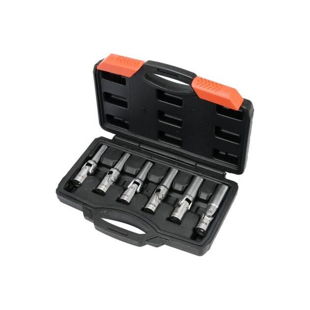 Ключи торцевые YATO для свечей накала 3/8, 8-16 мм, 6 шт + кейс, фото , изображение 3 | SNABZHENIE.com.ua