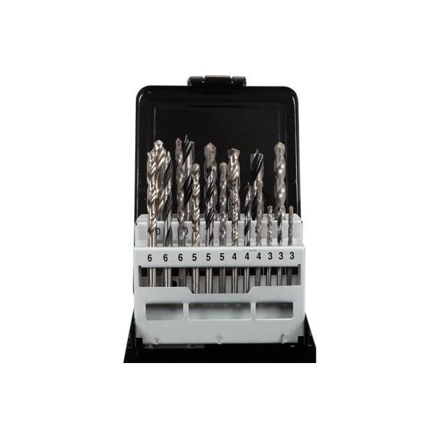 Свердла по металлу, бетону, дереву YATO, 3-10 мм, 18 шт., фото , изображение 9 | SNABZHENIE.com.ua