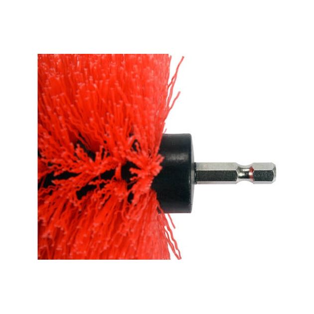 Щётки нейлоновые для дрели YATO, HEX-1/4, 3 шт [40], фото , изображение 4 | SNABZHENIE.com.ua