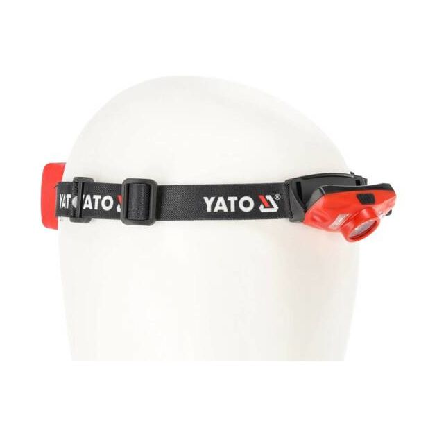 Ліхтар діодний на чоло YATO 3х ААА, 5 режимів світла + червоний позаду, фото , зображення 17 | SNABZHENIE.com.ua