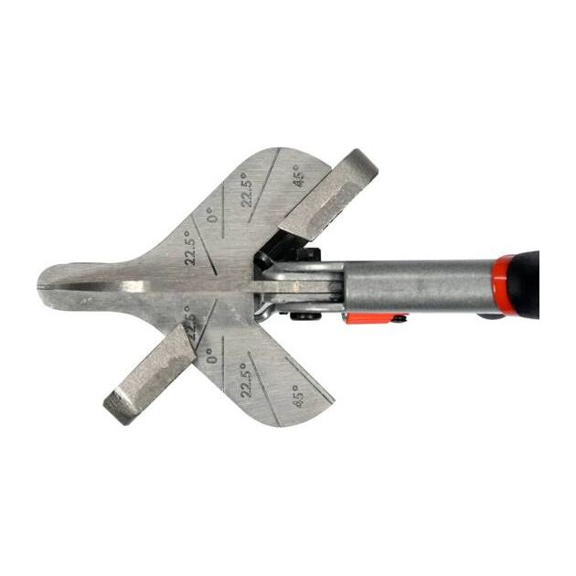 Ножницы YATO для пластика и резины 245 мм, углы 22.5° и 45°, фото , изображение 4 | SNABZHENIE.com.ua