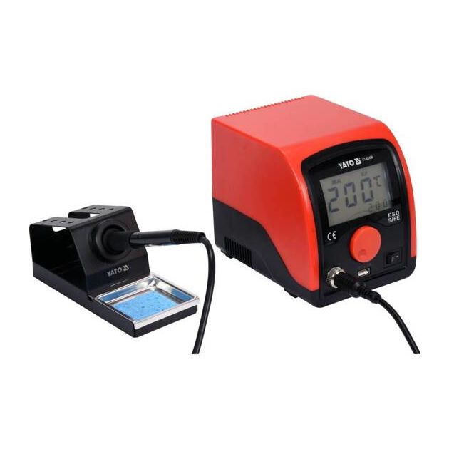 Паяльная станция YATO 75 Вт, t° 200-480°C, жало 900М, LCD, USB, фото , изображение 2 | SNABZHENIE.com.ua Паяльная станция YATO 75 Вт, t° 200-480°C, жало 900М, LCD, USB, фото , изображение 2 | SNABZHENIE.com.ua