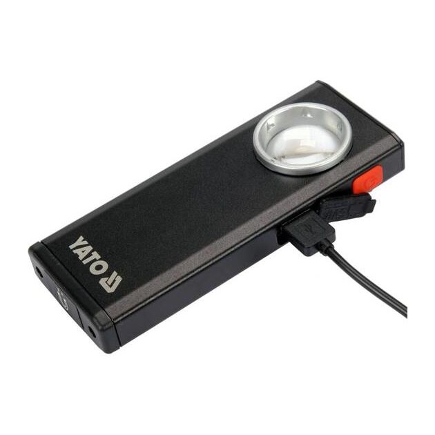 Ліхтар світлодіодний акумуляторний YATO Li-Po 3.7 В, 1500 мАг, 500 Lм, зарядний USB пристрій, фото , зображення 9 | SNABZHENIE.com.ua