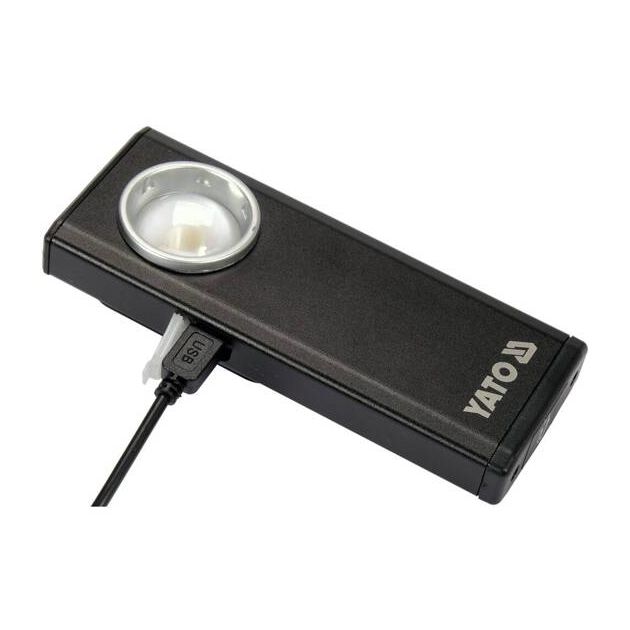 Ліхтар світлодіодний акумуляторний YATO Li-Po 3.7 В, 1500 мАг, 500 Lм, зарядний USB пристрій, фото , зображення 12 | SNABZHENIE.com.ua