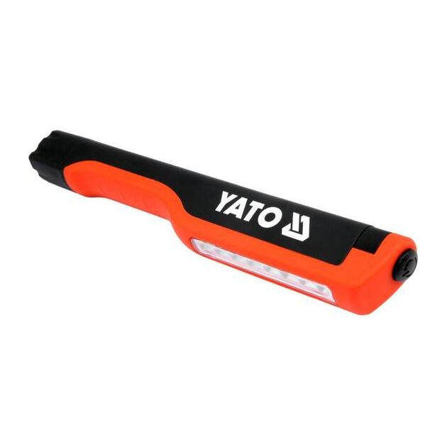 Фонарь LED на батарейки AAA з 8 діодами, магніт + кліпса YATO (YT-08514), фото , зображення 4 | SNABZHENIE.com.ua