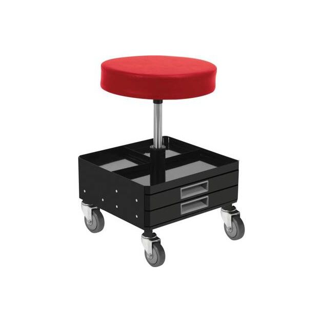 Табурет на колесах YATO з 3 ящиками, 380 x 380 x 450-560 мм, 150 кг (YT-08795), фото , зображення 4 | SNABZHENIE.com.ua Табурет на колесах YATO з 3 ящиками, 380 x 380 x 450-560 мм, 150 кг (YT-08795), фото , зображення 4 | SNABZHENIE.com.ua