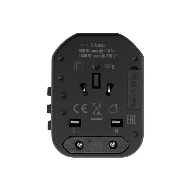 Розетка-адаптер електромережевий YATO 110-240 В з універсальним гніздом і USB вилками до 8 А, фото , зображення 23 | SNABZHENIE.com.ua Розетка-адаптер електромережевий YATO 110-240 В з універсальним гніздом і USB вилками до 8 А, фото , зображення 23 | SNABZHENIE.com.ua