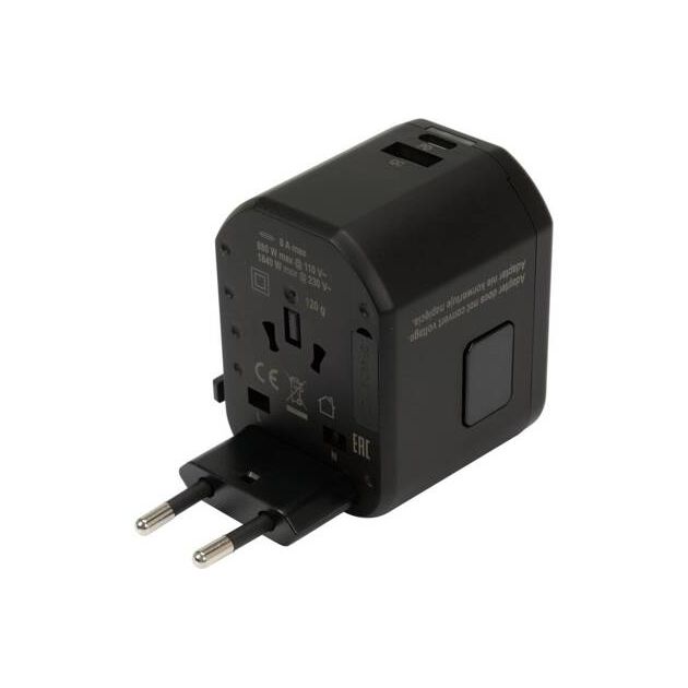 Розетка-адаптер електромережевий YATO 110-240 В з універсальним гніздом і USB вилками до 8 А, фото , зображення 9 | SNABZHENIE.com.ua Розетка-адаптер електромережевий YATO 110-240 В з універсальним гніздом і USB вилками до 8 А, фото , зображення 9 | SNABZHENIE.com.ua