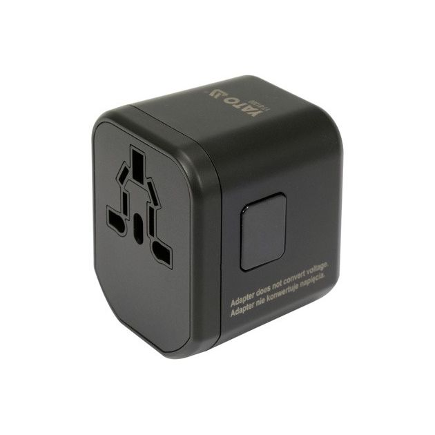 Розетка-адаптер електромережевий YATO 110-240 В з універсальним гніздом і USB вилками до 8 А, фото , зображення 17 | SNABZHENIE.com.ua Розетка-адаптер електромережевий YATO 110-240 В з універсальним гніздом і USB вилками до 8 А, фото , зображення 17 | SNABZHENIE.com.ua