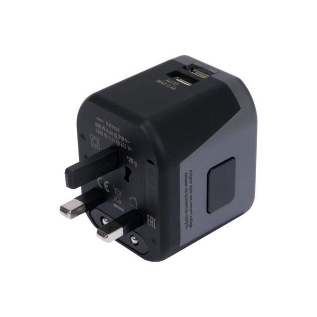 Розетка-адаптер електромережевий YATO 110-240 В, до 8 А з універсальним гніздом і USB., фото , зображення 9 | SNABZHENIE.com.ua Розетка-адаптер електромережевий YATO 110-240 В, до 8 А з універсальним гніздом і USB., фото , зображення 9 | SNABZHENIE.com.ua